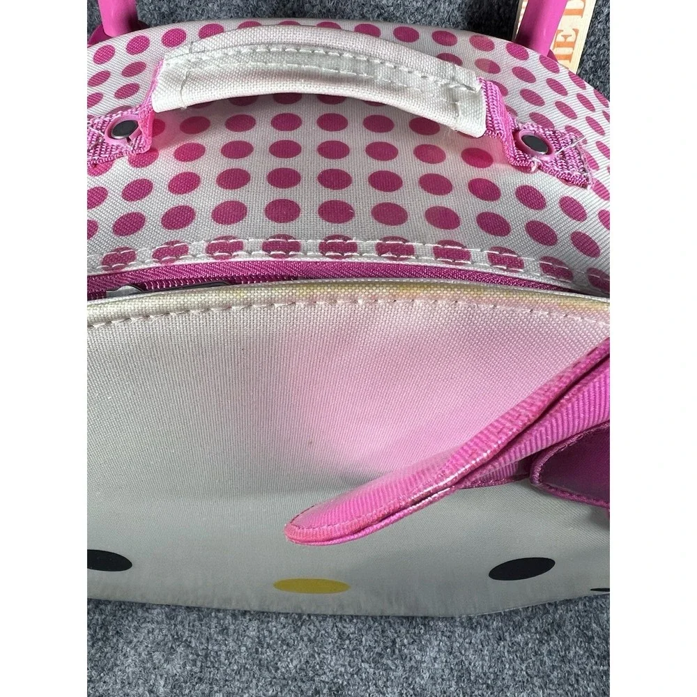Hello Kitty‎ Face Rolling Vinyl Travel Bag 18x14.5 by Sanrio ***Rare Find ***